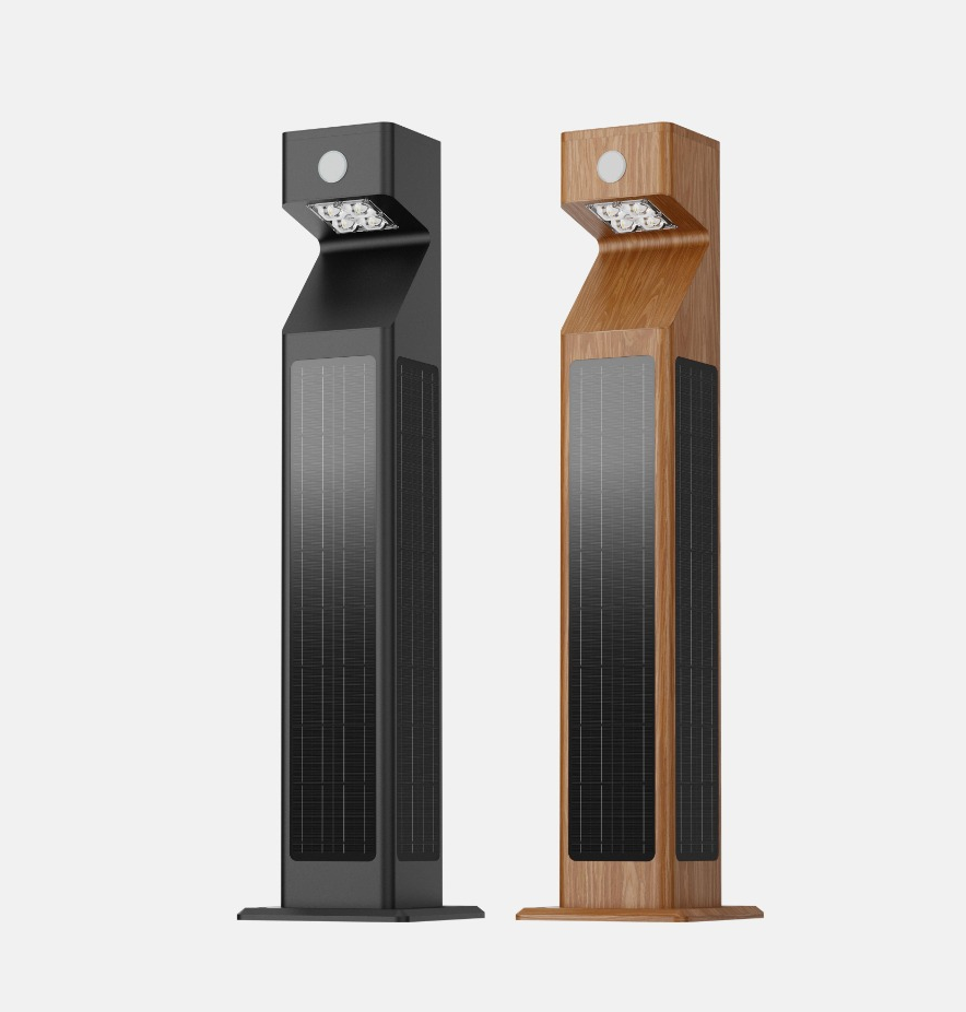 Lampu Taman Surya Vertikal SOLVERT CUBE